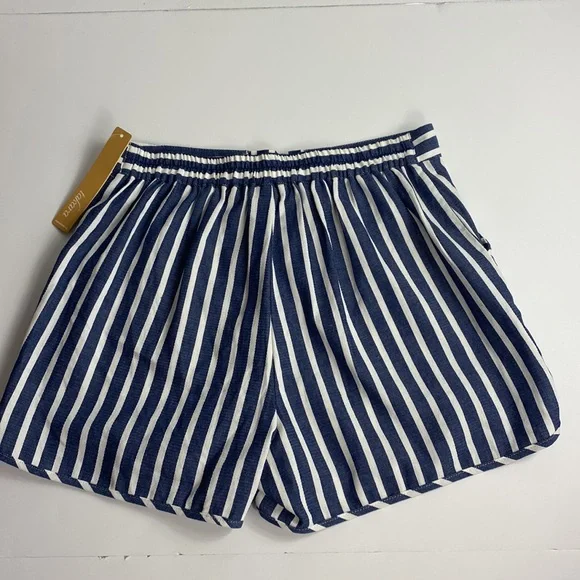 TAKARA SHORTS HIGH-WAISTED STRIPE NWT MEDIUM - Picture 3 of 11